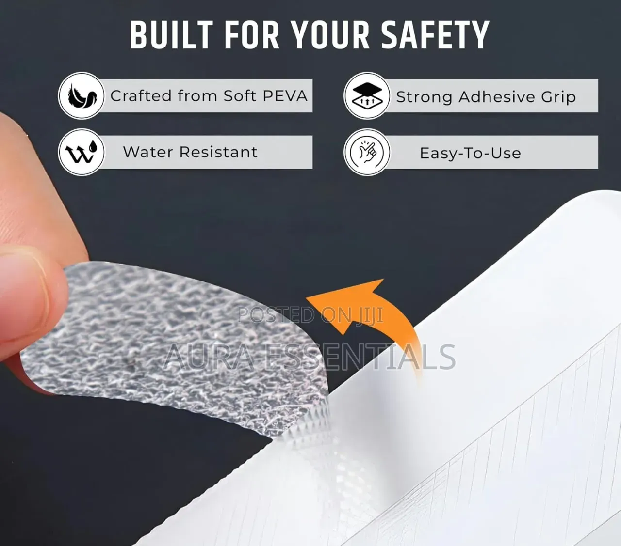 12pcs Robustt Anti-Slip Tape Patches for Bathroomes