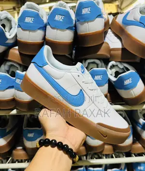 Classic Unisex Nike Court Shot “Sail” Gum Light Brown Blue Sneakers