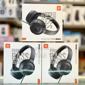 JBL Tune 500 Wired on-Ear Headphones, JBL Pure Bass Sound