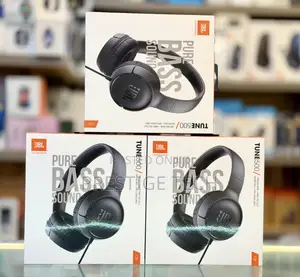 JBL Tune 500 Wired on-Ear Headphones, JBL Pure Bass Sound