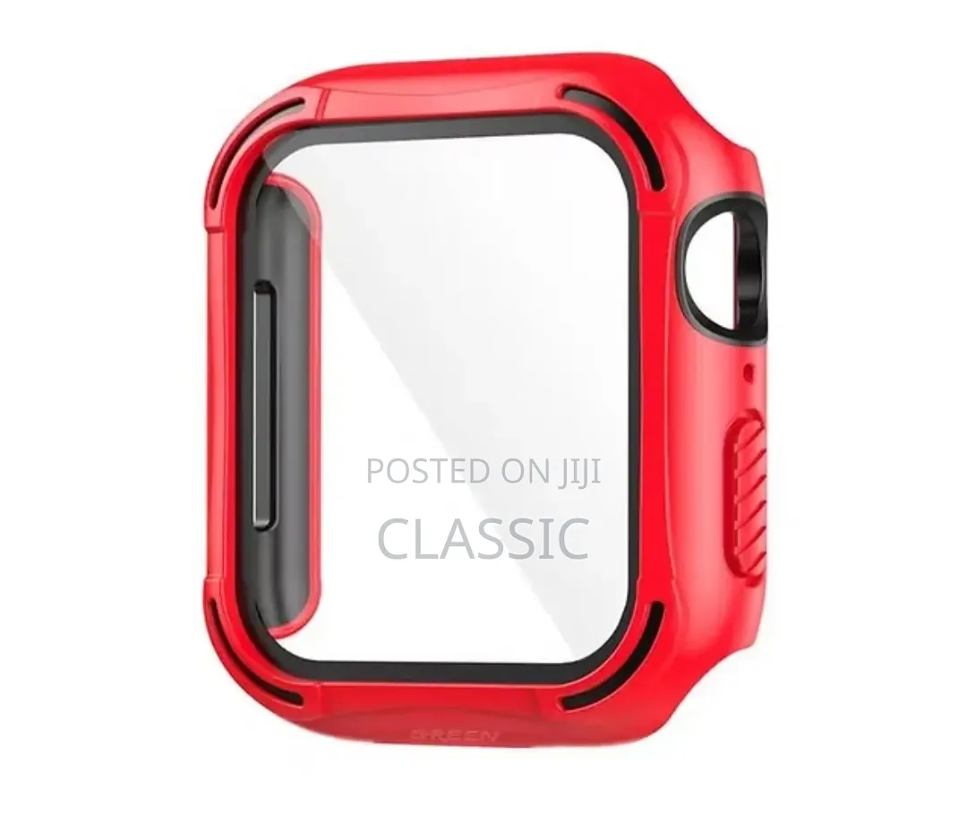 Green Lion Guard Pro Case With Glass for Apple Watch 44mm – Red
