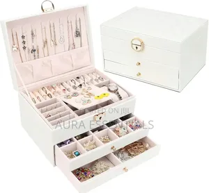 Three-Layer Jewelry Organizer Box