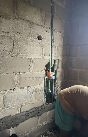 Pipe Work for Modern Bathroom Concept