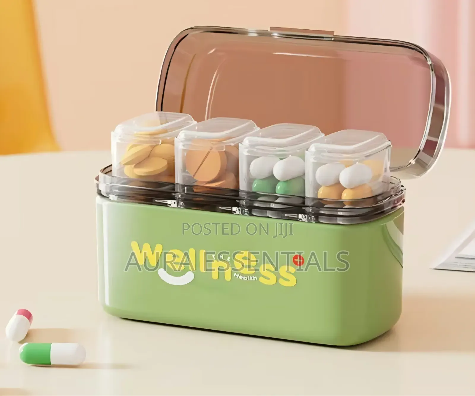 Portable Multi-Compartment Pill Organizer