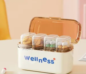 Portable Multi-Compartment Pill Organizer