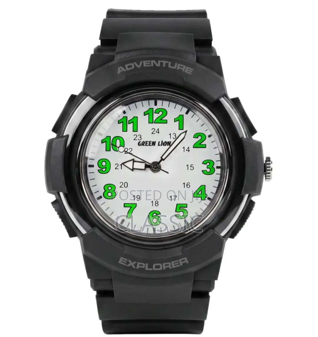 Green Lion Explorer Kids Analog Watch
