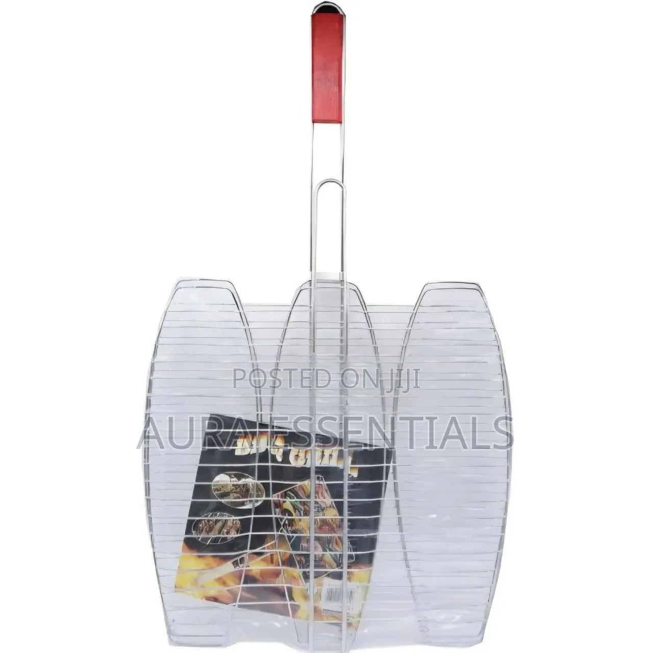 Stainless Steel Triple Fish Grilling Basket