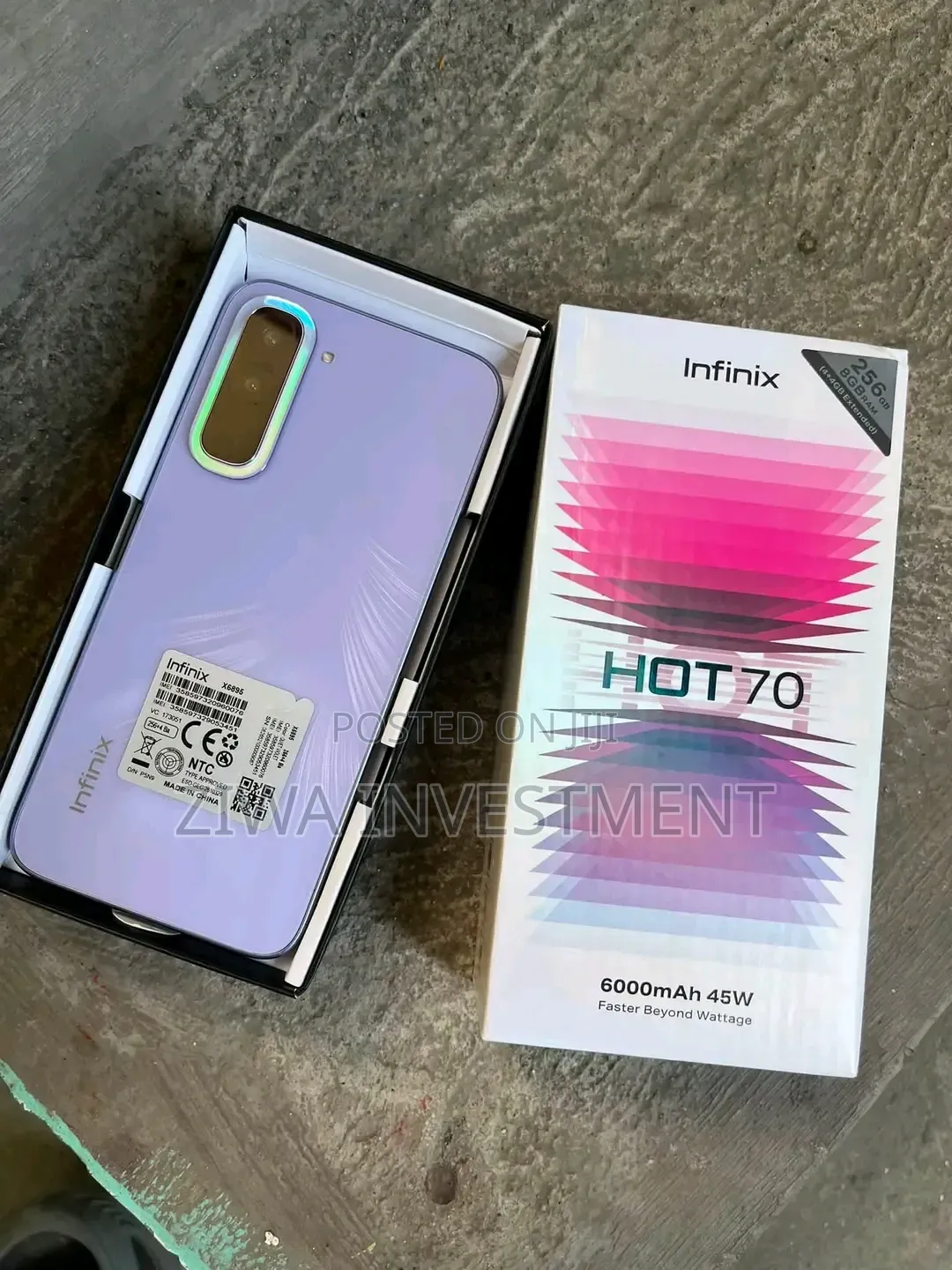 New Infinix Hot 70 256 GB Purple