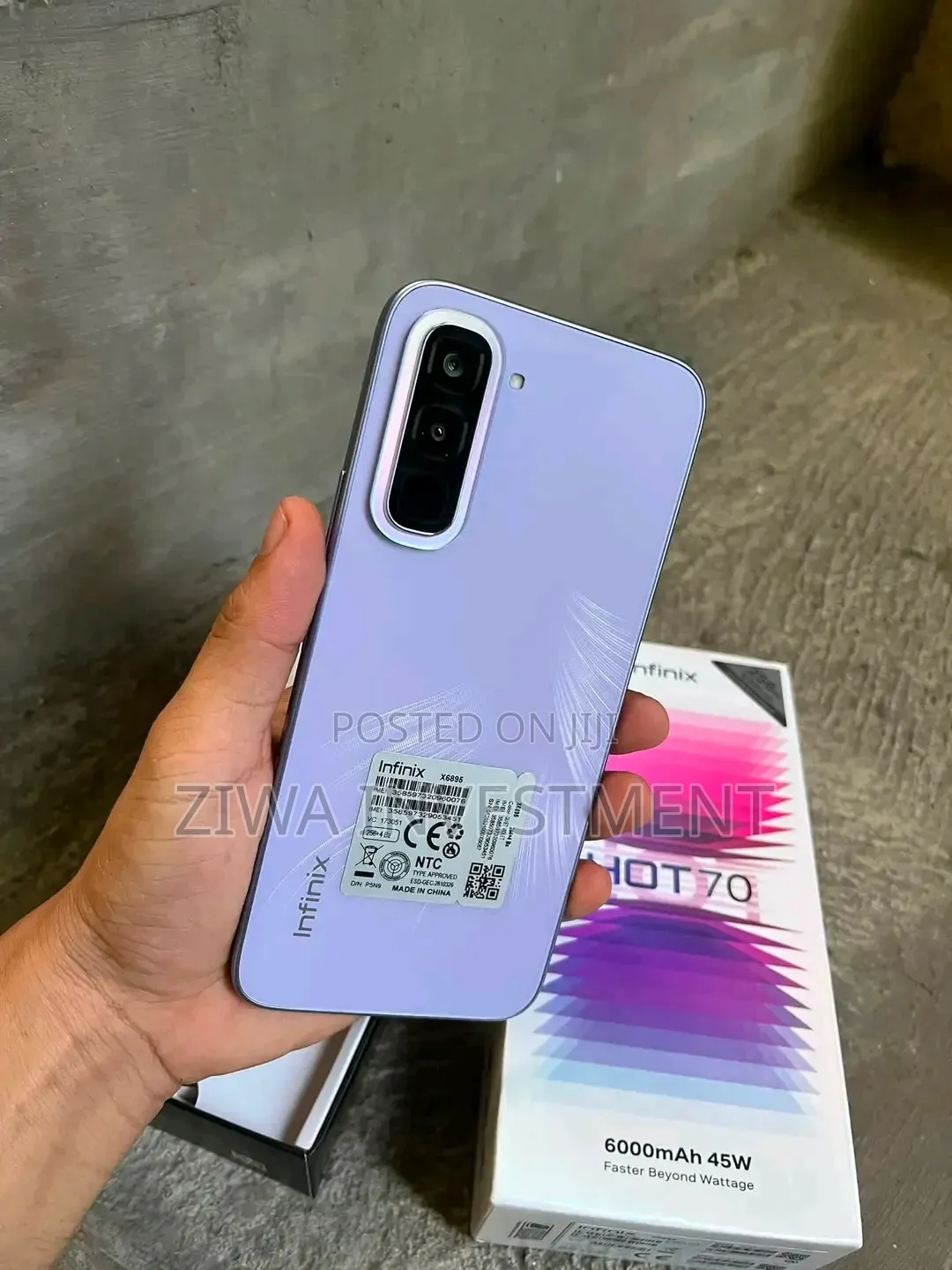 New Infinix Hot 70 256 GB Purple