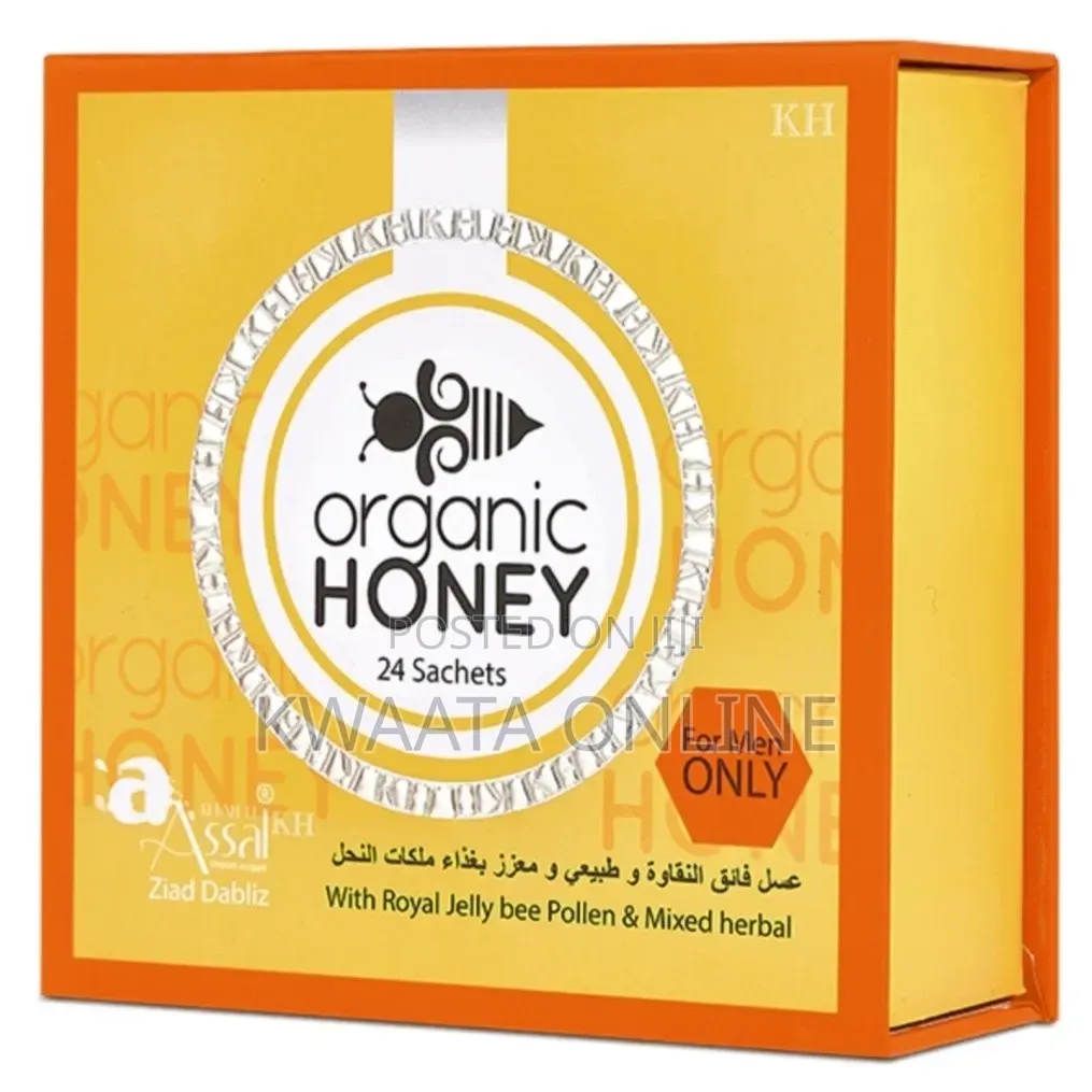 Organic Honey Men Sex Libido Wellness Bedroom Endurance (24 PC Box,10g