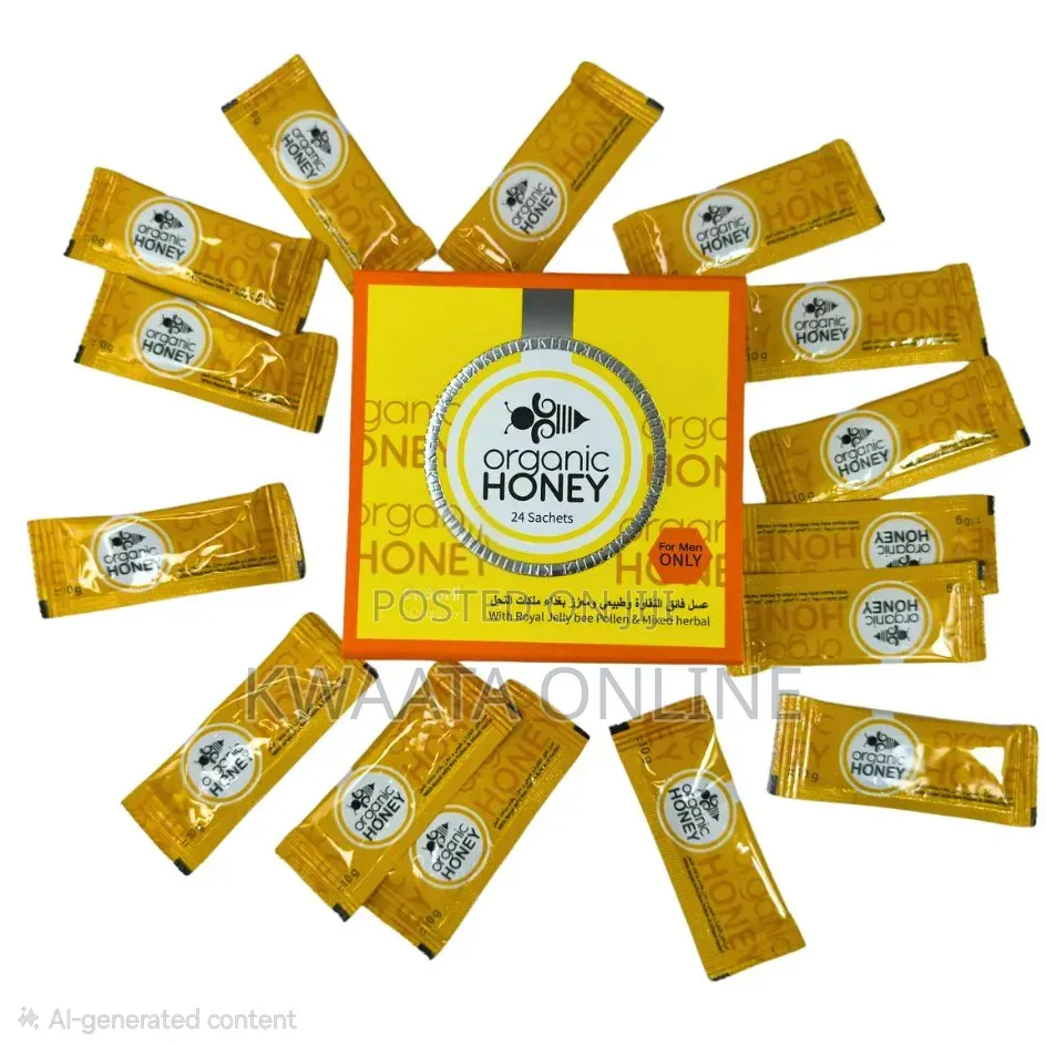 Organic Honey Men Sex Libido Wellness Bedroom Endurance (24 PC Box,10g