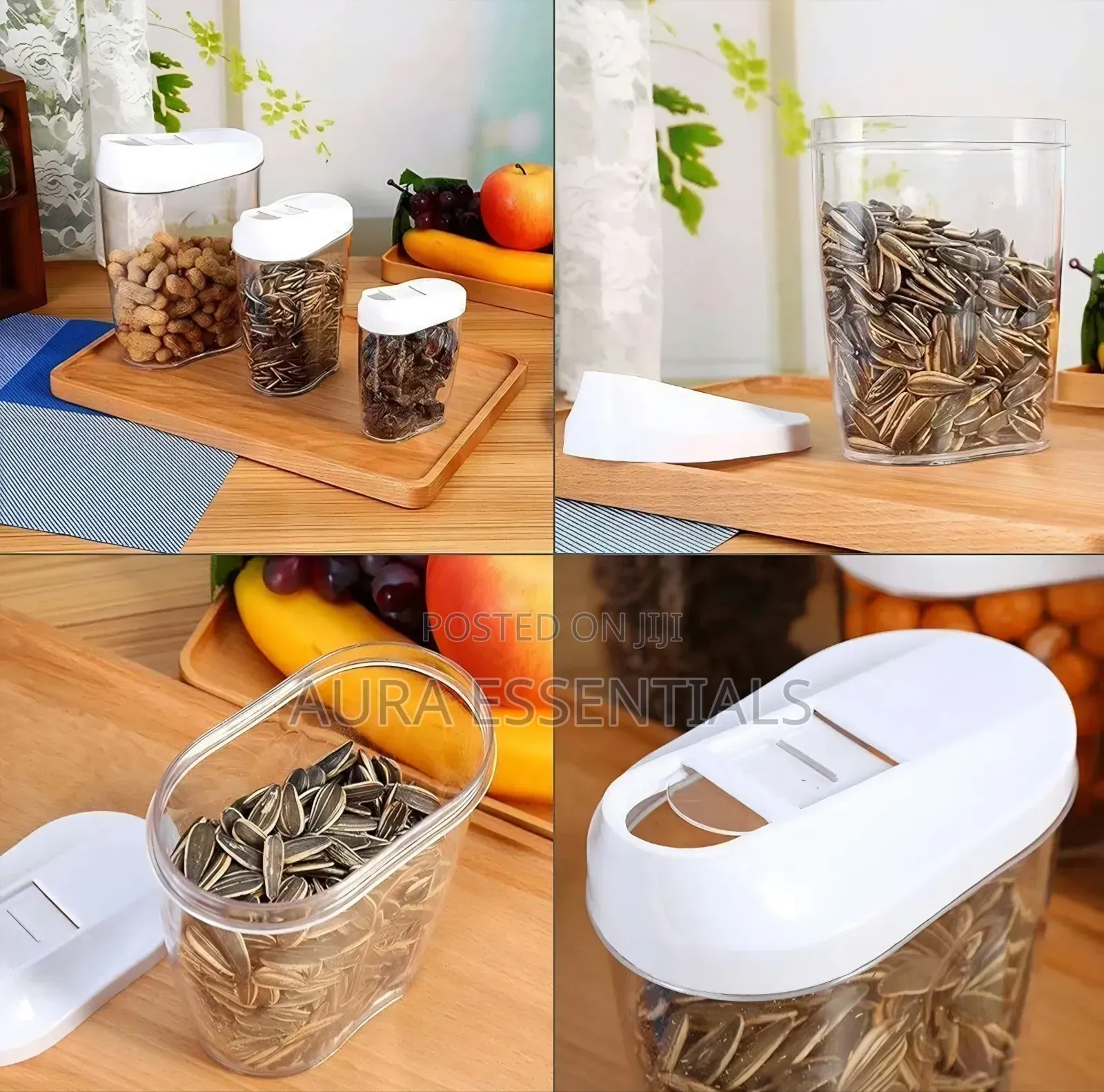 5pcs Airtight Plastic Containers