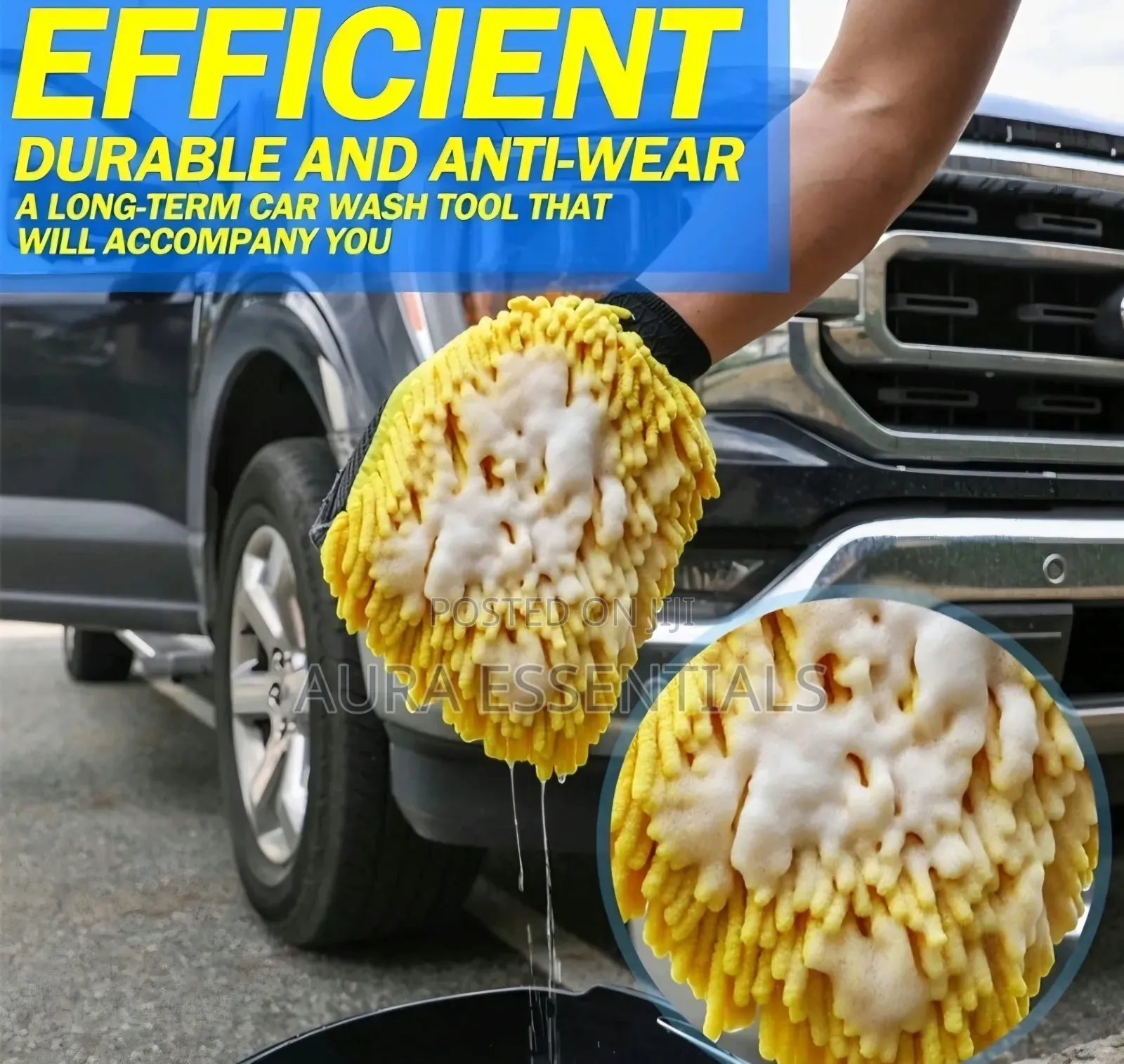 5pcs Microfiber Car Wash Mitt Scratch Free