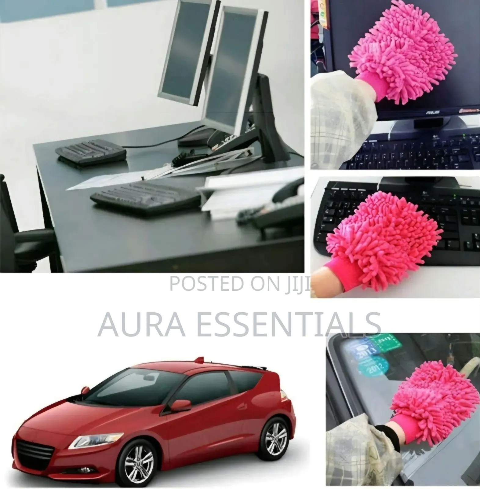 5pcs Microfiber Car Wash Mitt Scratch Free