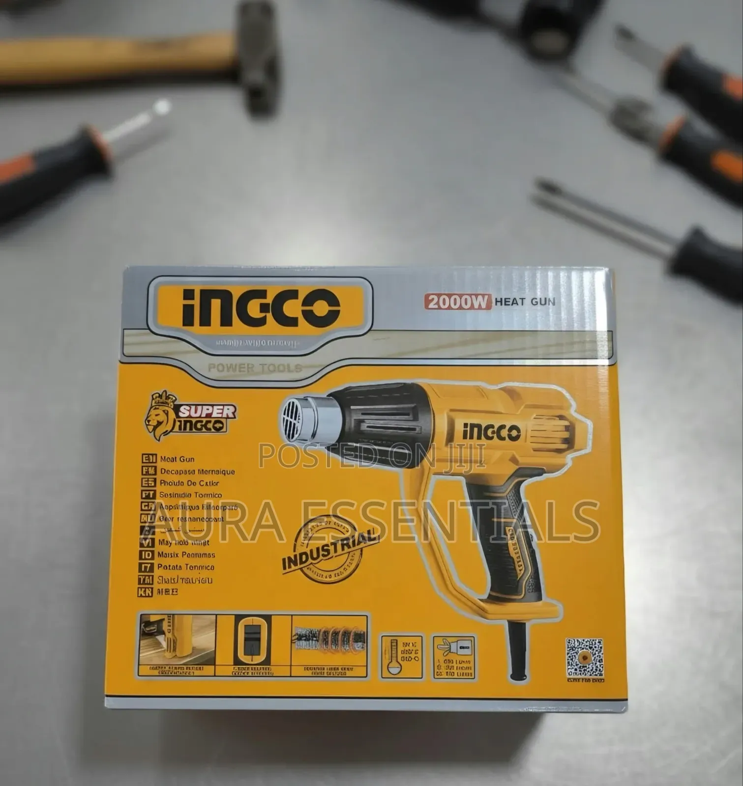 INGCO Heavy-Duty 2000W Industrial Heat Gun