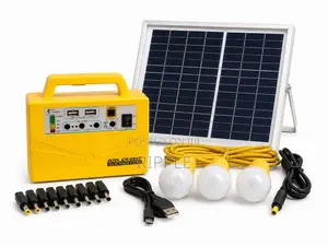 20W Solar Home Lighting Kit With FM Radio & USB Charging
