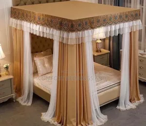 Lace Curtain Mosquito Net Brown 5*6, 6*6