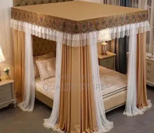 Lace Curtain Mosquito Net Brown 5*6, 6*6