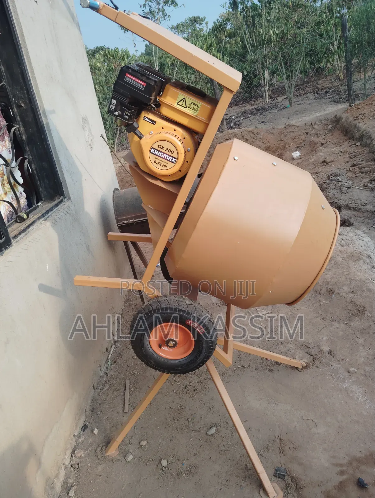One Mans Operational Petrol Concrete Mixer Machine