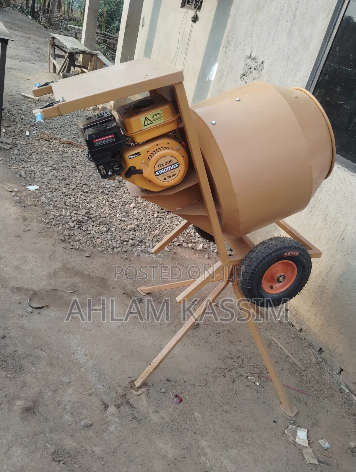 One Mans Operational Petrol Concrete Mixer Machine
