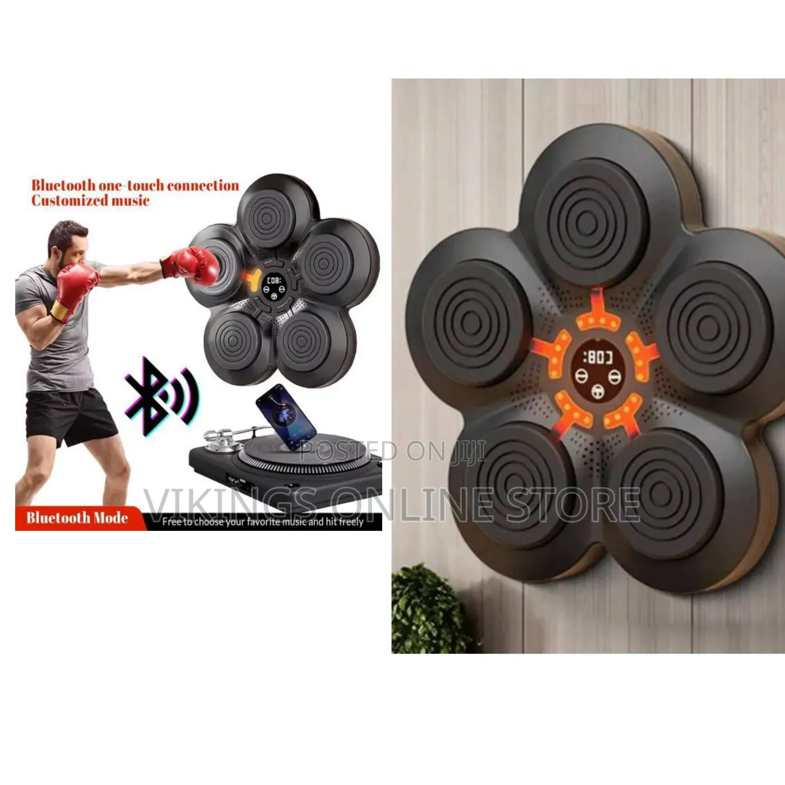 Wall-Mounted Smart Music Boxing Machine With Five Circular Punching