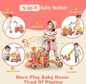 5in 1 Sit-to-Stand Baby Walker