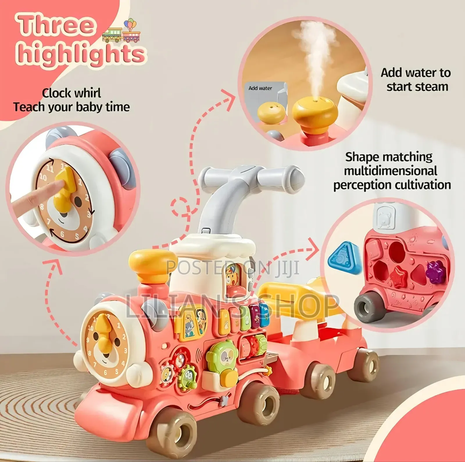 5in 1 Sit-to-Stand Baby Walker