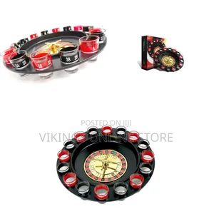 16-Piece Shot Glass Roulette Drinking Game Set