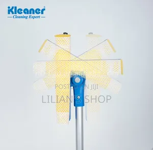 2-in-1 Telescopic Aluminum Sponge and Rubber Window Cleaner