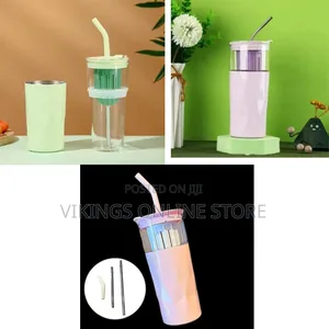 Stylish 2-in-1 Infuser Tumbler With Reusable Straw