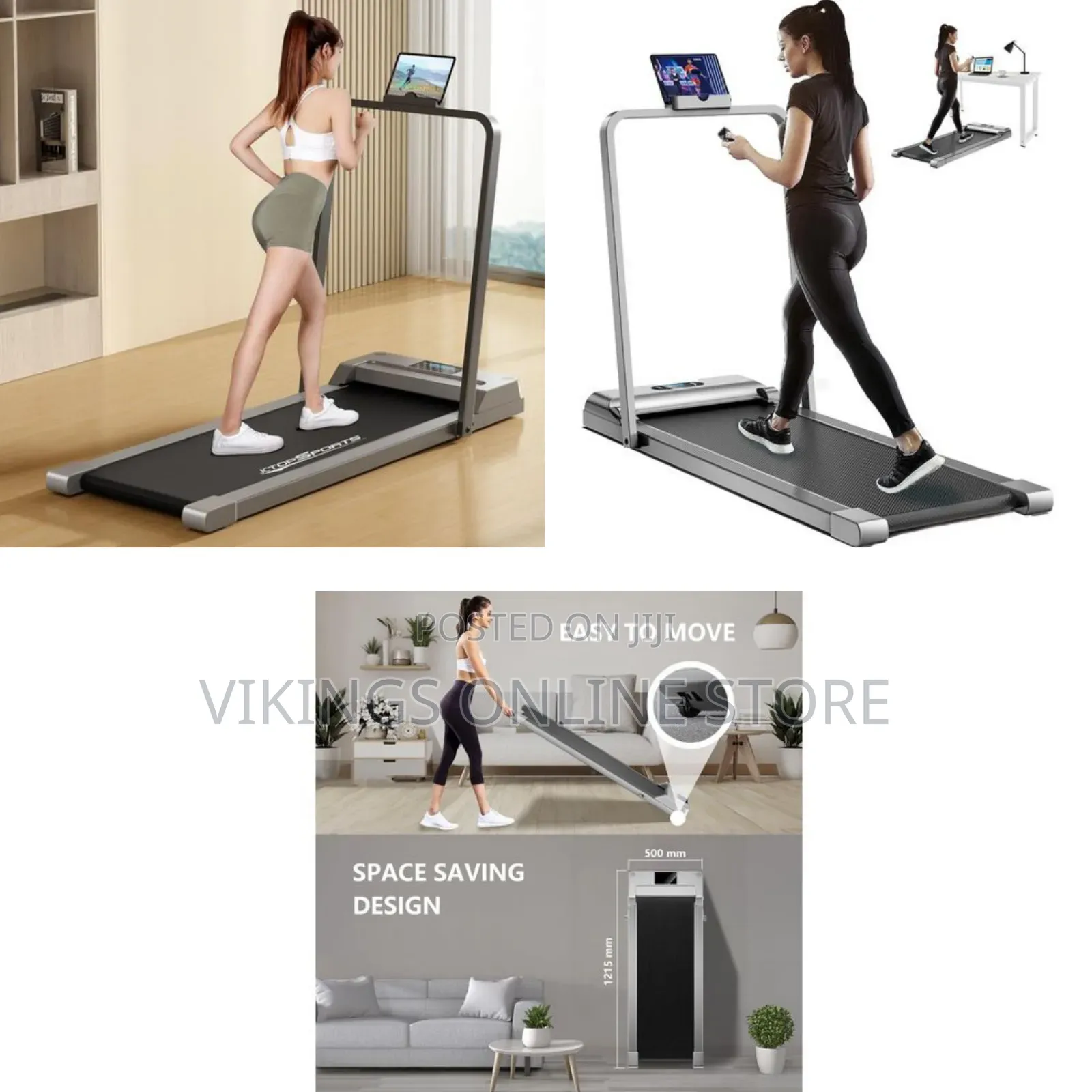 Compact, Foldable Electric Walking Pad and Under-Desk Treadmill