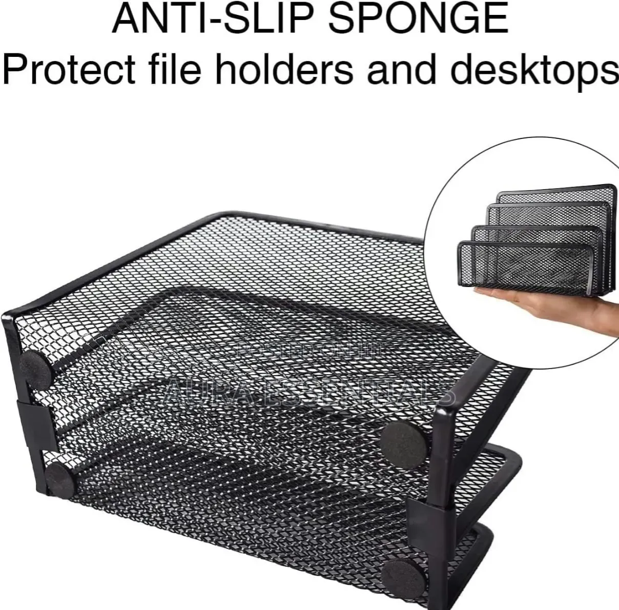 Vertical Metal Mesh Desk Organiser