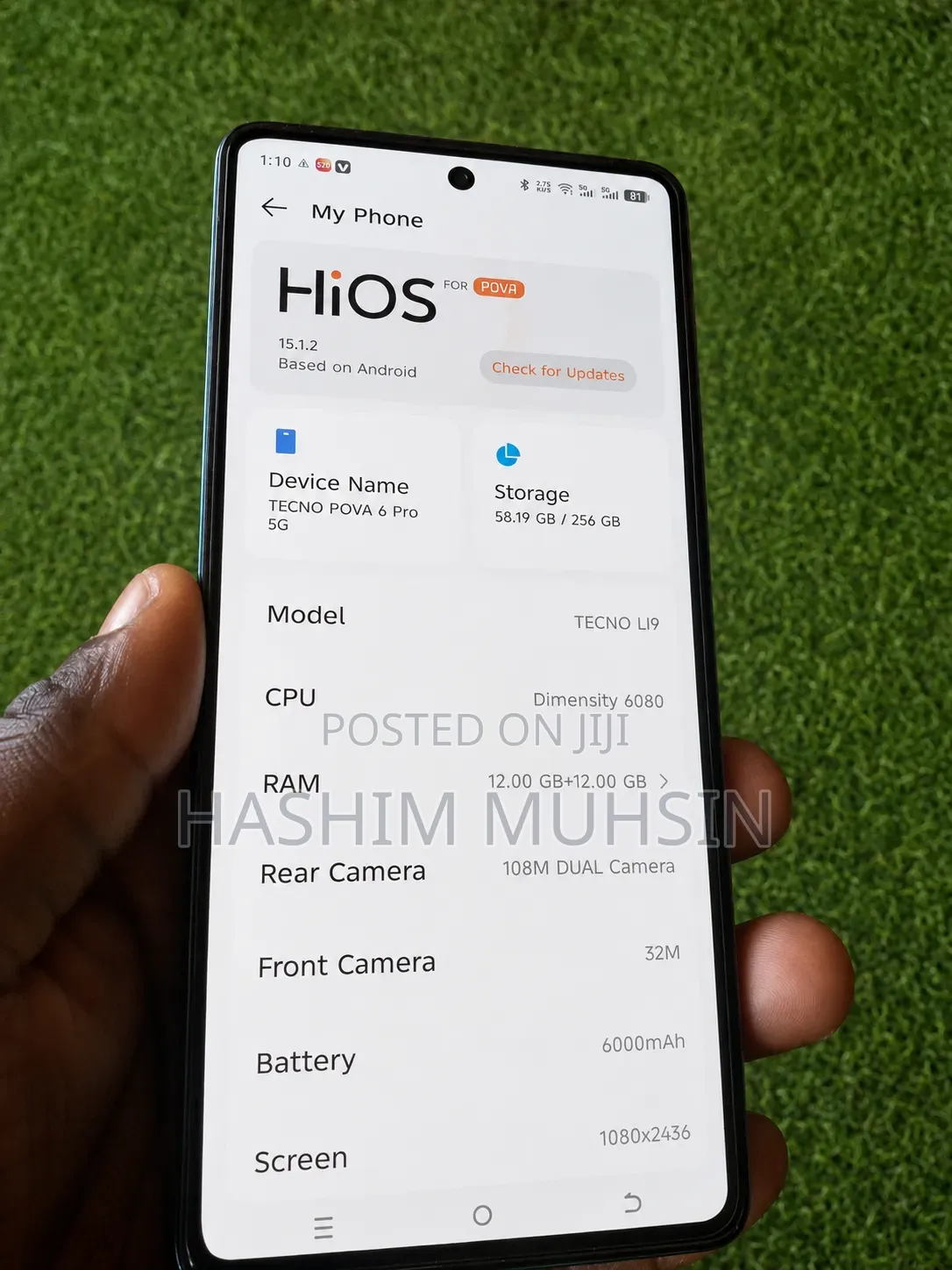 Tecno Pova 6 Pro 5G 256 GB Blue