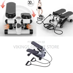 Compact Hydraulic Mini Stair Stepper Equipped-Resistance  Bands