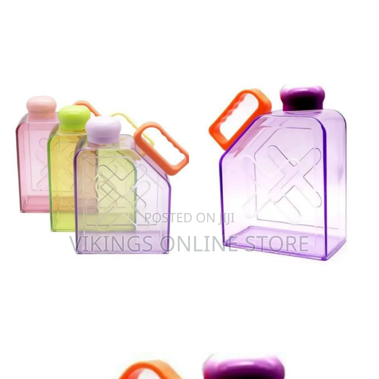Flat, Notebook-Style Plastic Water Bottle
