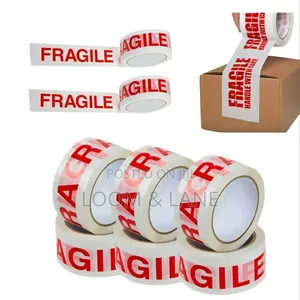 Fragile Tape Red Text Colour Parcel Tape 48MMx10m