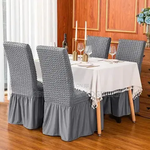 Stretch Dining Covers Gray