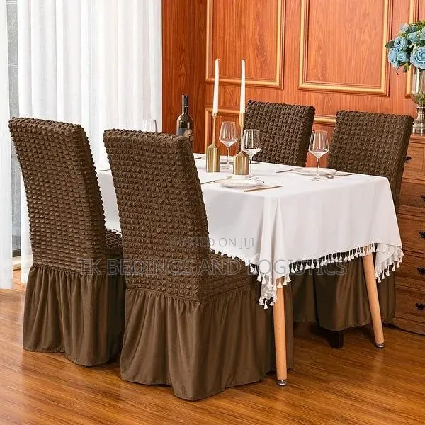 Stretch Dining Covers Gray