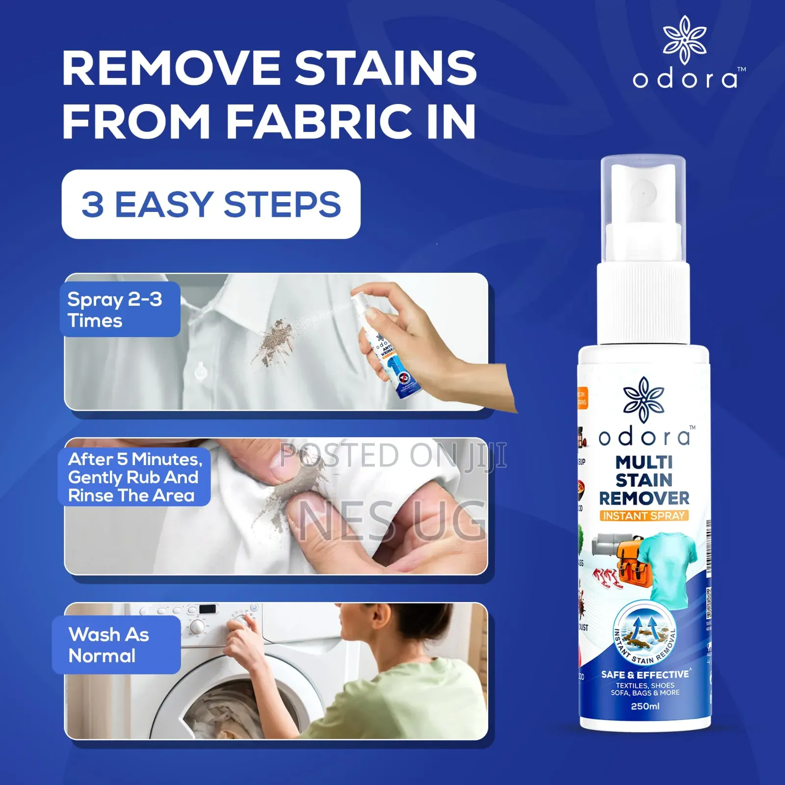 Odora Multi Stain Remover, Instant Stain Removal - 250ml