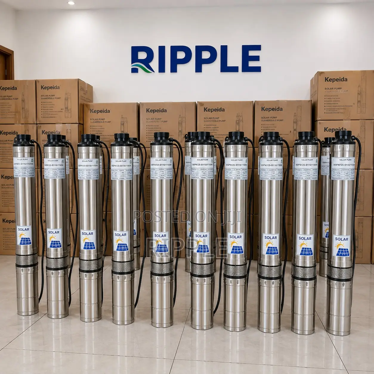 1100W Solar Borehole Pump 125m Head 4,000l/H 110V DC Deep Well Pump