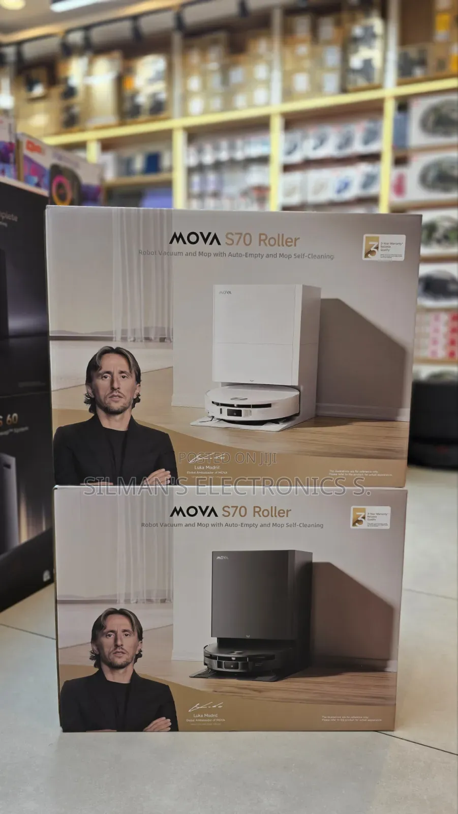 Mova S70 Roller Robot Vacuum With Auto Empty