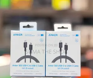 Anker 322 USB-C to USB-C Cable, a 6-Foot Braided Cord