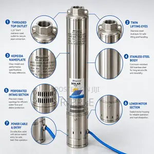 600W Solar Borehole Pump 85m Head 4000l/H 48V