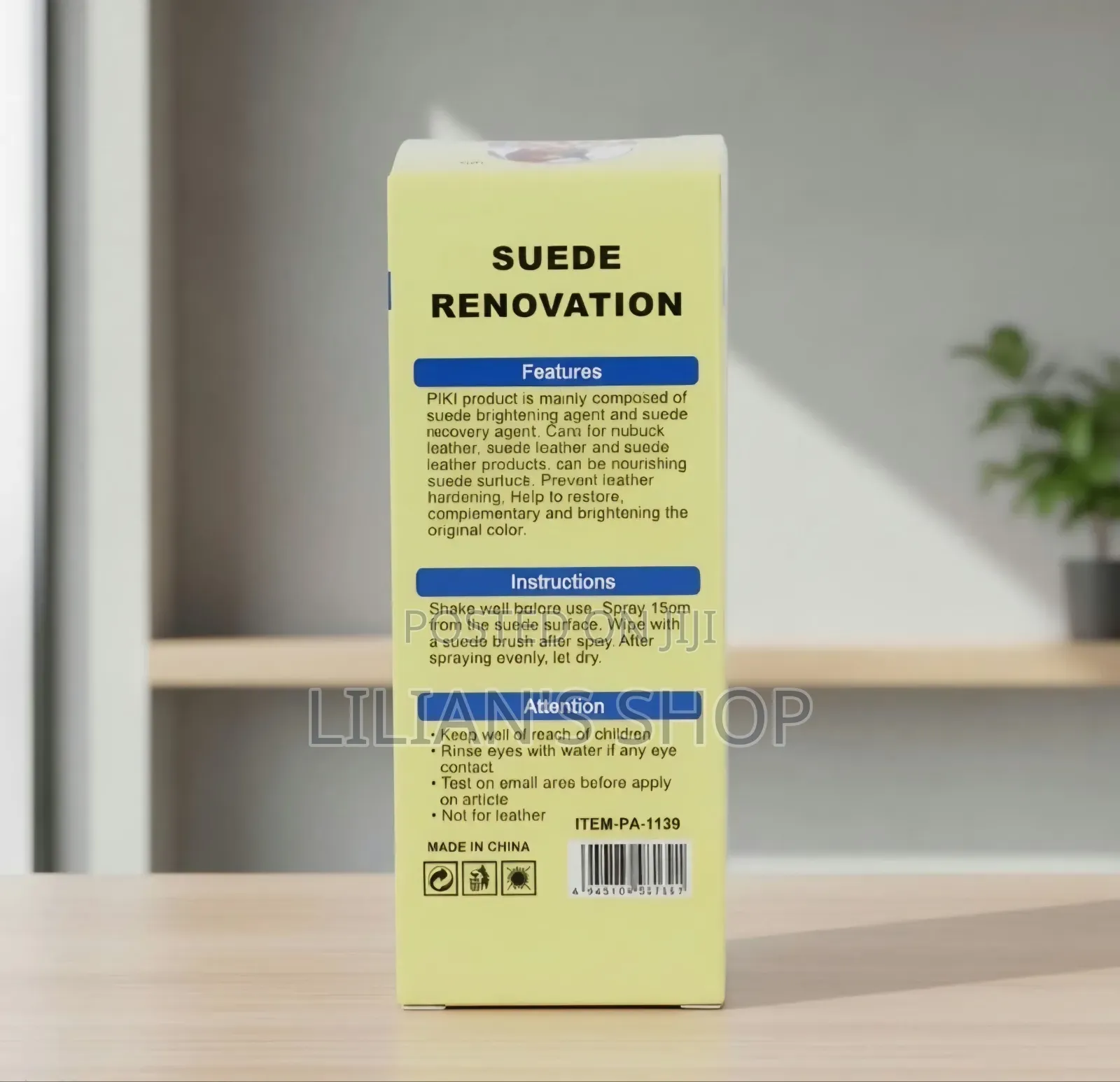 PIKI Suede Renovation100ml Bottle Neutral Colour