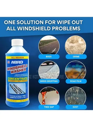 Windshield Washer Fluid Concentrate All- Glass Cleaner & Anti-Freeze