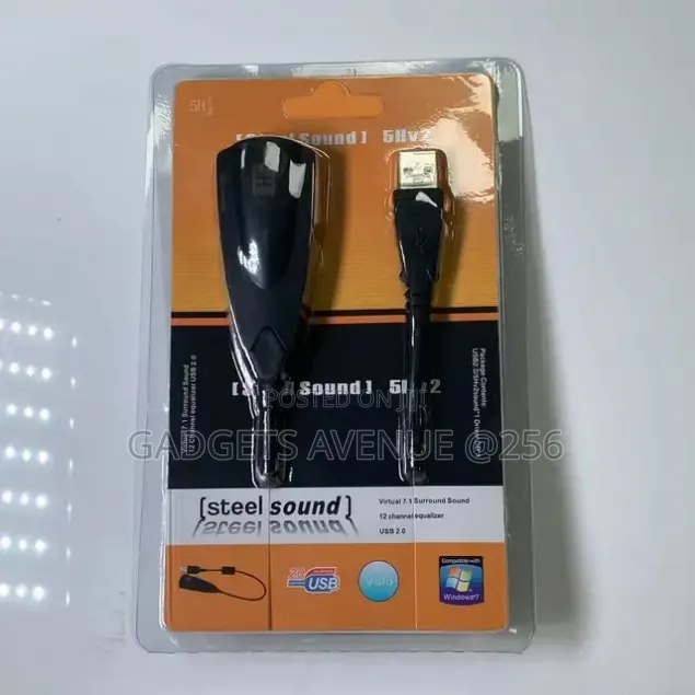 Virtual 7.1 Surround Sound USB 2.0 External Audio Adapter