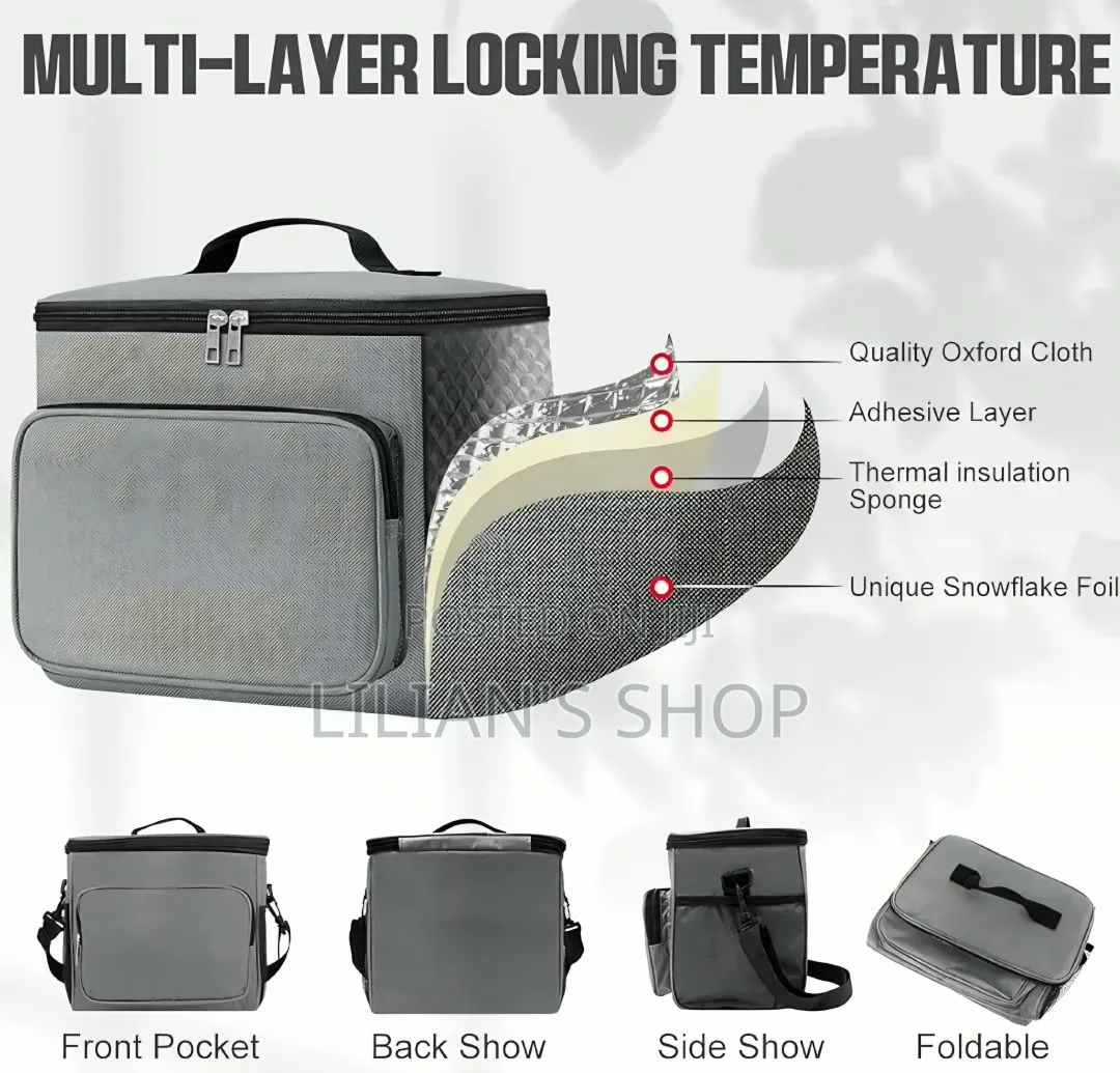 10L Insulated Lunch Bag for Men Women