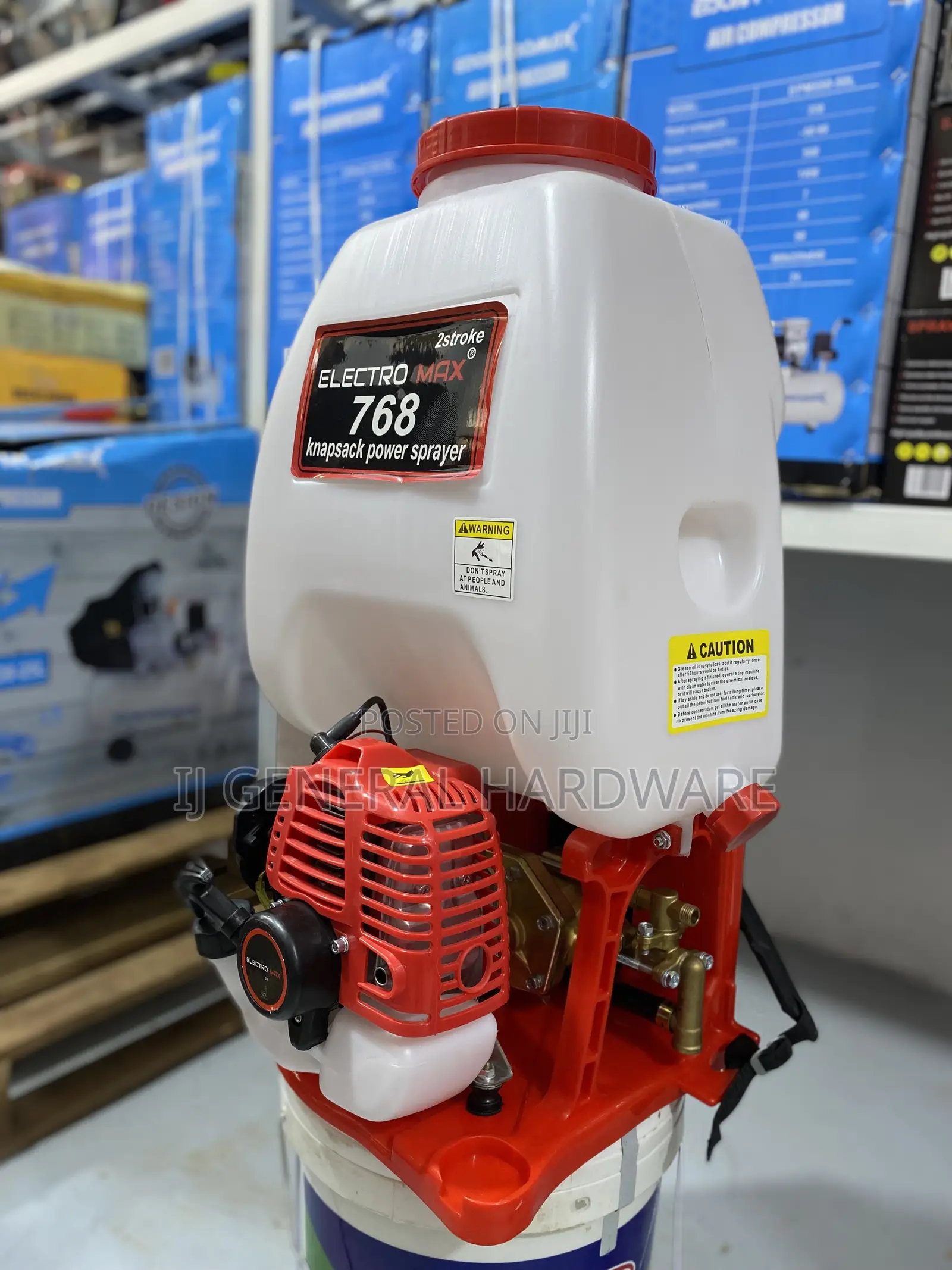 Electro Max 768 Knapsack Power Sprayer.