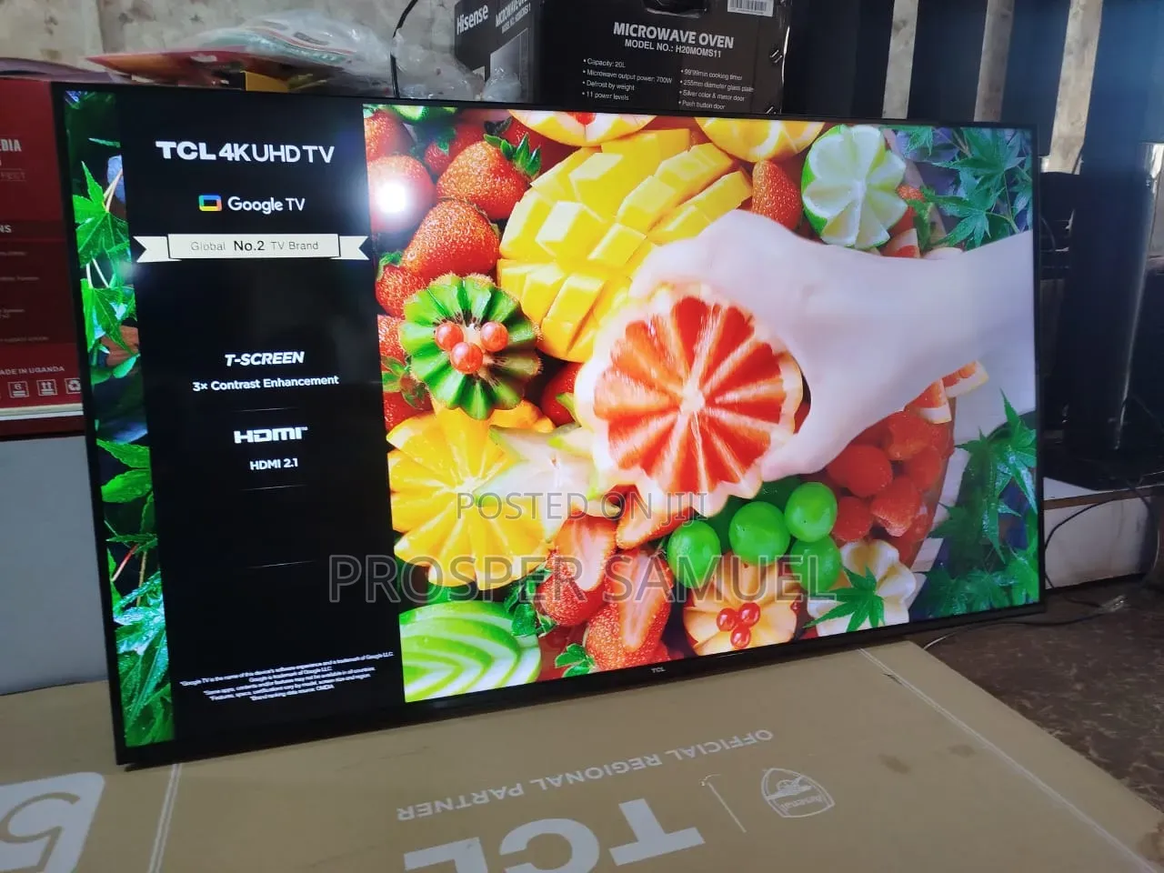 TCL 55;inches Frameless Uhd4k Flat Screen With Inbuilt Decoder