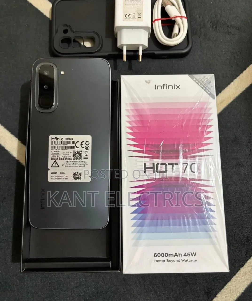 New Infinix Hot 70 256 GB Black